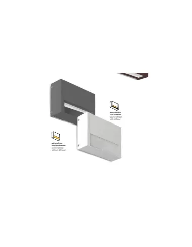 Mareco 0232184j Riga 120 asymmetrisch ohne Bildschirm 5w 3000k